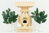 Yamako KAMIDANA Shinto Alter Wooden Shrine Brass Decoration W/Shinto Altar Fittings Full Set