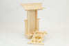Yamako KAMIDANA Shinto Altar Wooden Shrine Brass Decoration W/Shinto Altar Fittings Full Set