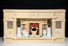 Yamako Shinto Alter Shrine Japanese Tono-Cypress Wood Kamidana Box-Type W/Shinto Altar Fittings Set, 23.2W Inch