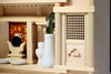 Yamako Shinto Alter Shrine Japanese Tono-Cypress Wood Kamidana Box-Type W/Shinto Altar Fittings Set, 23.2W Inch