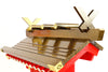 YAMAKO Shinto Altar Home Shrine KAMIDANA INARI Red Model Single Gate with Golden Roof Overcoating 16.1H
