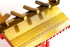 YAMAKO Shinto Altar Home Shrine KAMIDANA INARI Red Model Single Gate with Golden Roof Overcoating 16.1H