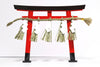 Yamako Shinto Wooden Torii Gateway Shrine Inari Red with SHIMENAWA