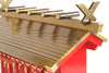 YAMAKO Shinto Altar Home Shrine KAMIDANA INARI Red Model triple Gate with Golden Roof Overcoating