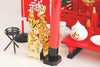 YAMAKO Shinto Altar Home Shrine KAMIDANA INARI set Red Model triple Gate with Golden Roof Overcoating