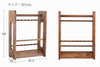 wooden fishing rod stand