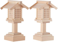 Yamako Shinto A Pair Of Japanese LED Lantern / Automatically Turn Off (Battery Type) For Household Shrine (KAMIDANA) H8.2 Inch