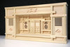 Yamako Shinto Alter Shrine Japanese Tono-Cypress Wood Kamidana Box-Type W/Shinto Altar Fittings Set, 23.2W Inch