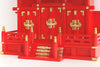 YAMAKO Shinto Altar Home Shrine KAMIDANA INARI set Red Model triple Gate with Golden Roof Overcoating