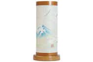 Bon lantern decorated mountains and cherry blossomsW/rainbow discoloration FUJI SAKURA