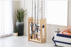 wooden fishing rod stand